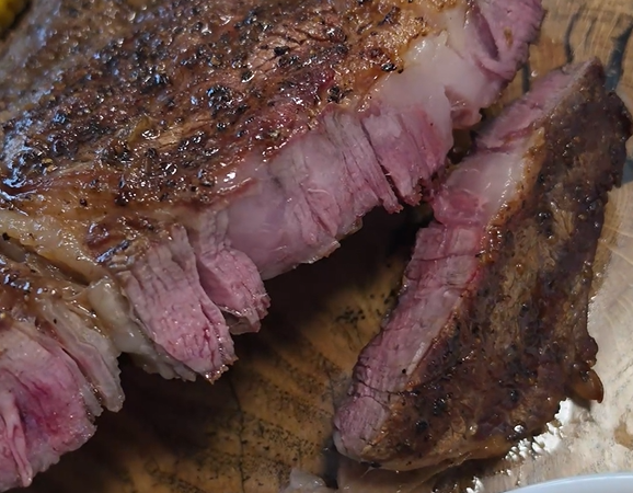 Perfect Tomahawk Steak with Homemade Fries & Two Fresh Salads